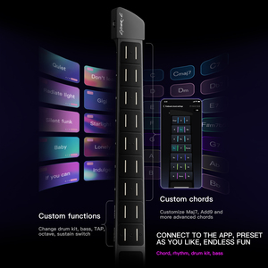 جيتار كهربائي أوتوماتيكي بدون أوتار من إنيا سايبر، لوحة أوتار مركبة من ABS+PC، ميزات ذكية للعزف والغناء - للاستخدام المنزلي - Product Image 3