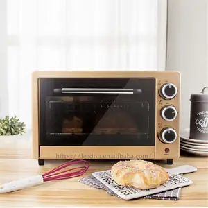 Oven Sarapan 22 Liter, Mesin Oven Microwave Pizza Roti Elektrik Konveksi Komersial untuk Dapur/