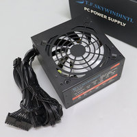 Alimentation électrique pour ordinateur ATX 500W avec ventilateur RGB 110v 220v PSU 500W 24 broches pour jeux PC de bureau