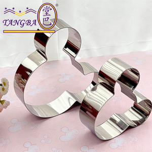 <span class=keywords><strong>Moule</strong></span> à mousse en forme de <span class=keywords><strong>Mickey</strong></span> de Tangba - Facile à démouler et antiadhésif, anneau à gâteau en acier inoxydable de haute qualité, ustensiles de pâtisserie de qualité supérieure - Product Image 5