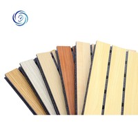 Panneau acoustique en céramique et aluminium insonorisant et résistant à l'humidité, style grain de bois, pour décoration murale et plafond