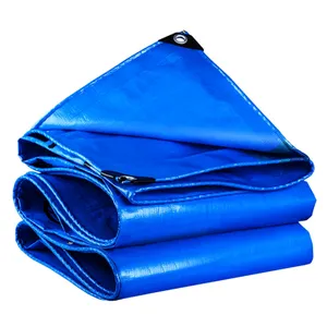 100 ~ 180GSM синий полиэтиленовый брезент для домашнего сада солнцезащитный козырек сетка для беседки мебель чехол анти УФ пластиковая ткань армированный брезент