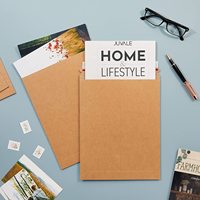 Sac d'enveloppes postales en carton 300gsm durable en papier brun personnalisé imprimé recyclé pour colis de courrier express pour chaussures chaussettes