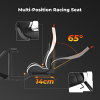 Cockpit de Simulation de Course Réglable en Métal Logitech G25 G27 G29 G920 F1 GTR Simracing sur Mesure avec Siège, Garantie 1 An