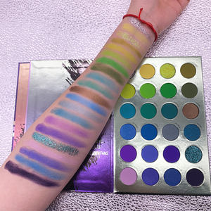 Водостойкие стойкие матовые Сияющие блестящие пигментированные многохромные Пользовательские Тени для век Палитра частная торговая марка тени для век Палитра - Product Image 2