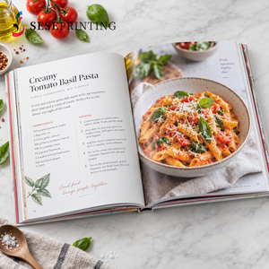 Stampa Professionale di Libri di Cucina con Fotografia di Cibo e <span class=keywords><strong>Copertina</strong></span> <span class=keywords><strong>Morbida</strong></span> Laminata Opaca per Ristoranti OEM - Product Image 1