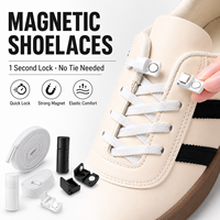 Lacets magnétiques sans nœuds Run Ready, sangle élastique avec boucle métallique, lacets de sport à verrouillage sécurisé pour la course à pied, la randonnée, la salle de sport