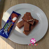 Venta Caliente de Dulces Chinos al por Mayor Personalizados Halal para Niños Barra de Malvavisco Crujiente y Dulce Cubierto de Chocolate