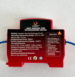 Thiết bị chữa cháy nóng trên đường ray hộp đồng hồ Bình chữa cháy loại E gắn tường di động tự động - Product Image 3