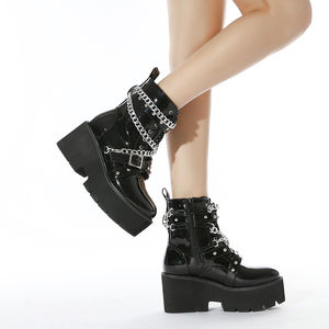 מגפיים הפופולריים ביותר עבור נשים פלטפורמה עקבים נשים מגפיים נעליים באיכות גבוהה קרסול & bootie נשים נעליים - Product Image 1