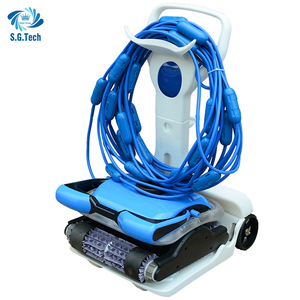 Robot automatique de nettoyage de piscine Water Crown avec chariot et télécommande, durable et efficace avec caractéristiques d'escalade murale - Product Image 5