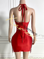 Robe de soirée sexy Ocstrade Diamond pour femmes, robe de fête à col en V profond, transparente, en maille, avec strass, robe de soirée luxueuse à franges perlées