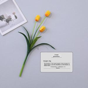 Arreglo de Flores Artificiales de Tulipán de 5 Cabezas, Decoración Sencilla para el Hogar, Arte Floral para Restaurante, Decoración Suave y Accesorios de Fotografía - Product Image 5