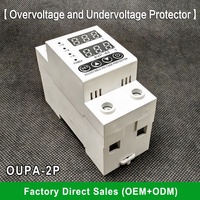 Protector de Voltaje y Corriente Ajustable RUIPEIN AVP-63 63A, Pantalla Digital, Protección Contra Sobrevoltaje/Bajo Voltaje, Monofásico 50Hz