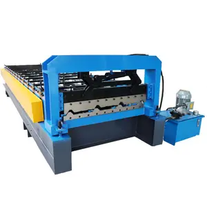 Factory price IBR High speed Extrusion Building material metal roofing tile forming machine Trapezoidal Roofing Sheet Roll Formi