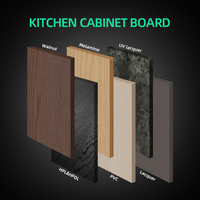 Meuble de cuisine moderne personnalisé en mélamine marron AIS 2025, armoire de cuisine en mélamine, îlot de cuisine pour appartement, mobilier de cuisine