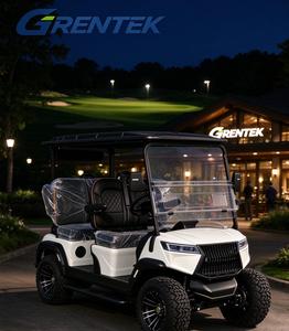 Carrito de Golf Eléctrico de Litio de 4 Plazas con Color Personalizable, Carrito de Golf Todoterreno con Suspensión Independiente, Llantas de 12-14 Pulgadas y Bi - Product Image 1