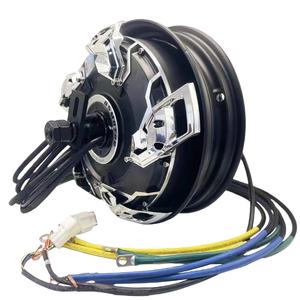 QSMOTOR 12"V4 2000W Dual Hall 35H Improved Brushless Series Wound IE4 Efficiency Disc Motor IP55 Waterproof 72V for - Product Image 2