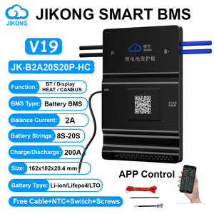 JIKONG JK BMS B2A20S20P-HC V19 สมาร์ท BMS 8S-20S BT RS485 CAN HEAT 2A 200A ตัวปรับสมดุลแบบแอคทีฟสำหรับแบตเตอรี่ Li-ion/LiFePo4/LTO BMS - Product Image 1