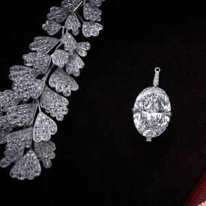 VOAINO 高級ジュエリー カスタマイズ レディース ネックレス 9K 14K 18K ゴールド VVS ラボグロウンダイヤモンド - Product Image 3