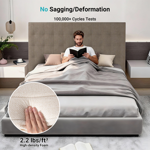 Tête de lit rembourrée en tissu chenille, compressée et enroulable, vente en gros - Product Image 6