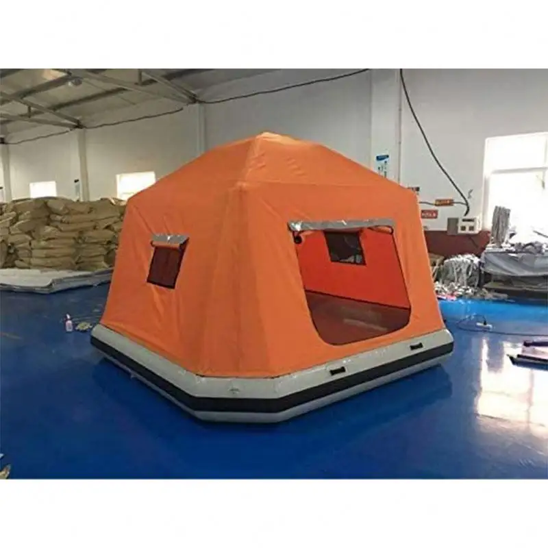 Katoenen Canvas Luxe Yurt Camping Tent Waterdichte Glamping Tent Met Dak Kachel Jack Gat Voor Familie Buiten