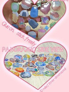 Wholesale Bulk 3D Epoxy Resin <b>Sticker</b> Sheets Custom <b>Waterproof</b> Eco-friendly Reusable Cartoon UV Printed Kiss Cut <b>Stickers</b> - Product Image 1