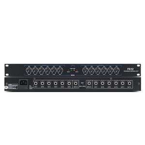 DB206 distributore di Splitter di segnale Audio Mono Stereo per apparecchiature professionali 2 in <span class=keywords><strong>12</strong></span> out 6.5mm per audio - Product Image 1