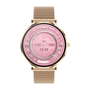 Reloj Inteligente Tkyuan de Lujo, Elegante, Dorado Rosa, Delgado, para Mujer, Reloj Inteligente <span class=keywords><strong>Magyar</strong></span> para Mujer, para Chicas con Muñeca Pequeña - Product Image 5