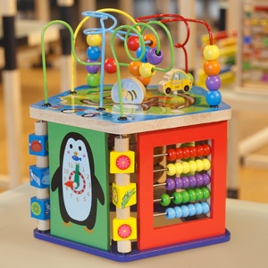 Thiết Kế Tốt Nhất Giáo Dục Lớn Bằng Gỗ Hoạt Động <span class=keywords><strong>Cube</strong></span> Cho Trẻ Mới Biết Đi - Product Image 4