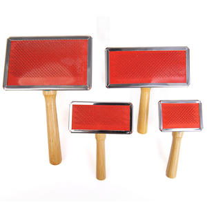 Brosse en bois et bambou pour application de toilettage des animaux de compagnie, peigne scintillant, pour chiens - Product Image 6