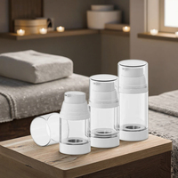 Flacon pompe sans air en plastique vide de luxe écologique pour cosmétiques, 100 ml, 120 ml, 150 ml, impression d'écran pour les soins de la peau, vente chaude