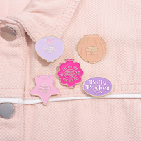 Épinglette en émail en forme de fleur, cœur, étoile, badge de revers en métal personnalisé pour la décoration de vêtements, chapeaux, sacs, vente en gros, lot cadeau