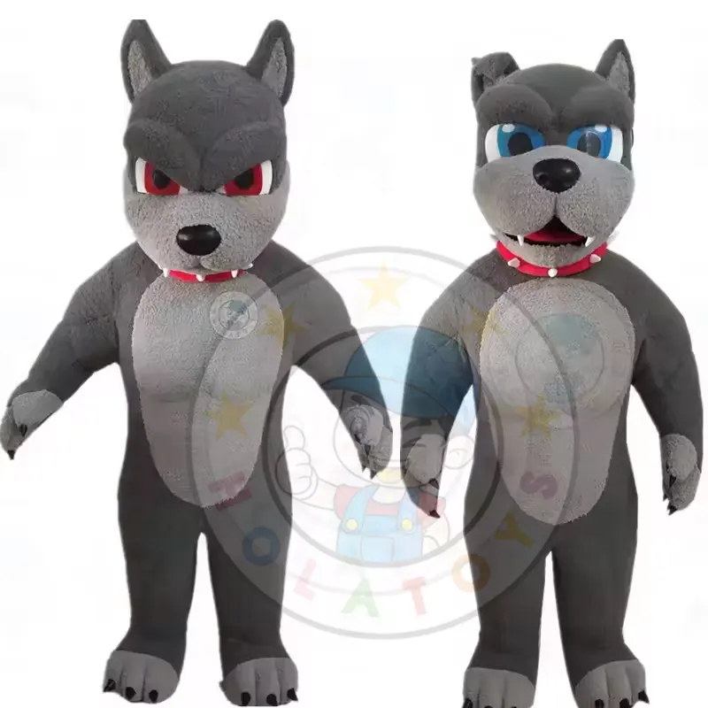 Hola özelleştirilmiş 3D maskot kostümleri/köpek maskot kostümleri özel