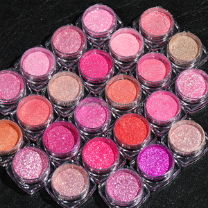 Polvere Glitter Rosa per Ombretto, Cosmetico Scintillante, Pigmento Olografico Duocromatico per Trucco Occhi - Product Image 2