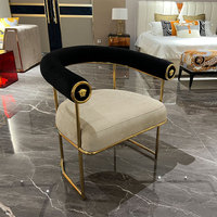 Table à manger ronde extensible en verre trempé, style moderne et luxueux italien, pour villa et maison