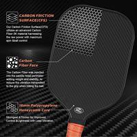 Raqueta de Pickleball Portátil Equinox PPHoneycomb Core con Núcleo de Poliéster de Alta Densidad, Borde Protector de Neopreno y Diseño sin Bordes