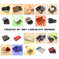 Embalaje personalizado de lujo Trufa Navidad Bonbon Caramelo vacío Barra dulce Papel Regalo Caja de chocolate