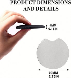 Sous-verres en mousse personnalisés en gros, sous-verres blancs solides pour impression par sublimation, cadeaux promotionnels, publicité, marquage, logos - Product Image 3