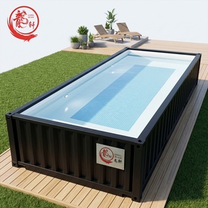 Piscine Conteneur Modifiée Multifonctionnelle Noire 3-en-1 : Sauna, Bain Froid, Douche, Spa, <span class=keywords><strong>Jacuzzi</strong></span>, Bain à Remous - Product Image 6