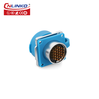 Conector Circular Impermeable de 10 Pines M24 con Carcasa Metálica, Conector de Alimentación Automotriz de 10 Contactos