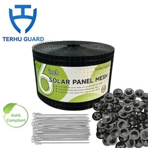 Galvanizli 1.3mm Çaplı 6 İnç Gözenekli Kuş Ağı Uzun Ömürlü Güneş Paneli Güvercin Kovucu ve Dayanıklı Kuş Bariyeri Çit - Product Image 1