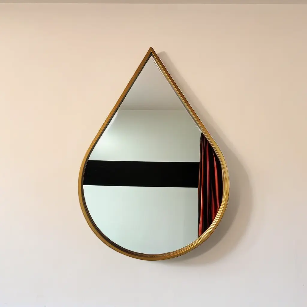 Espejo de maquillaje de tocador grande dorado con marco de hierro moderno personalizado para baño decoración del hogar espejo de pared Irregular espejo Spiegel Miroir