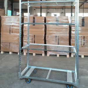 Carrito de Metal para Exteriores con Ruedas, Precio Favorable, Carrito de Goma para Compras y Herramientas, Personalización OEM Disponible - Product Image 2