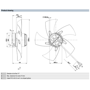 พัดลมแกน ebmpapst รุ่น A2E300-AP02-01 ขนาด 300 มม. 350 วัตต์ 230 โวลต์ AC พัดลมไฟฟ้า พัดลมปรับอากาศ พัดลมระบายความร้อนแบบแกน พัดลมสำหรับเครื่องทำความเย็น - Product Image 4
