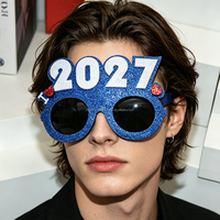Direkt vom Hersteller: I Love 2027 Neujahrsparty-Brillen, Lustige Zahlen-Sonnenbrillen, Silvester Foto-Requisiten, Dekorative Brillen