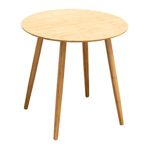 Mesa Redonda de Madera Estilo Nórdico, Color Natural, 80cm de Diámetro, Mesa de Centro para Sala de Estar, Dormitorio u Oficina - Product Image 5