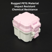 3ml 4-Fach Transparente PETG Stoßfeste Sichere Snap-Lock Umweltfreundliche Hochwertige Peptid-Fläschchen Aufbewahrungsbox OEM Anpassung