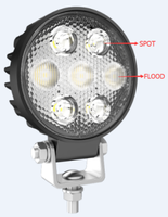 3.5 ''carré Led travail lumière antibrouillard conduite lumières 10-36 V POD Combo lumière 27W 2100lm E-mark étanche pour tout-terrain 4*4 ATV UTV