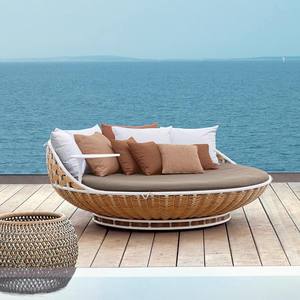 Internet Celebrous Nid d'oiseau Balançoire <span class=keywords><strong>Double</strong></span> Rocking Chaise en Rotin Panier Suspendu pour <span class=keywords><strong>Jardin</strong></span> Homestay-Patio Swings for Outdoor - Product Image 2